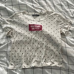 Black polka dot Abercrombie and Fitch Shirt